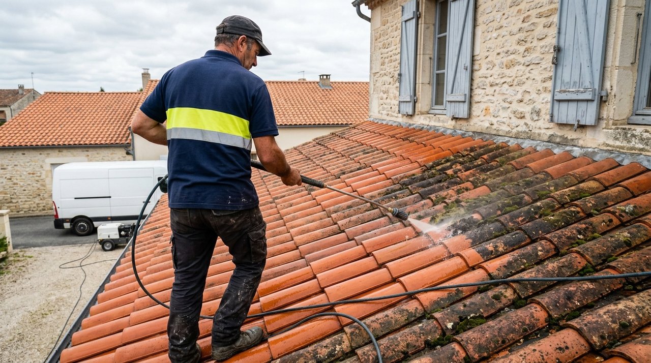 Nettoyage de toits — JD TOITURES à Antibes