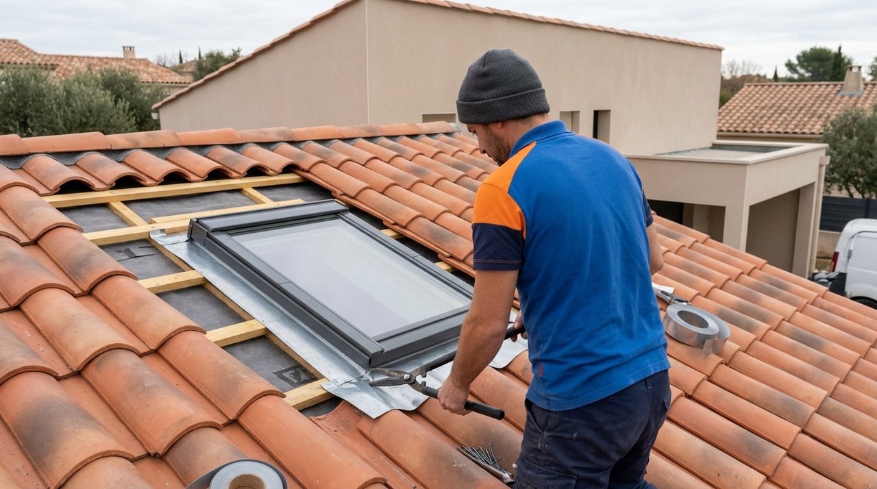 Pose velux — JD TOITURES à Antibes